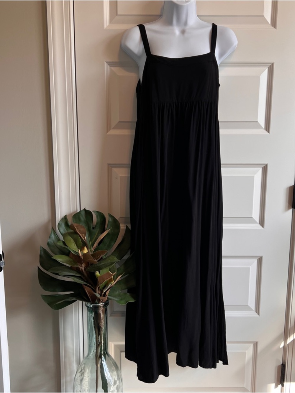 NATURAL LIFE Patty Side Slit Maxi Sundress Size Small Medium